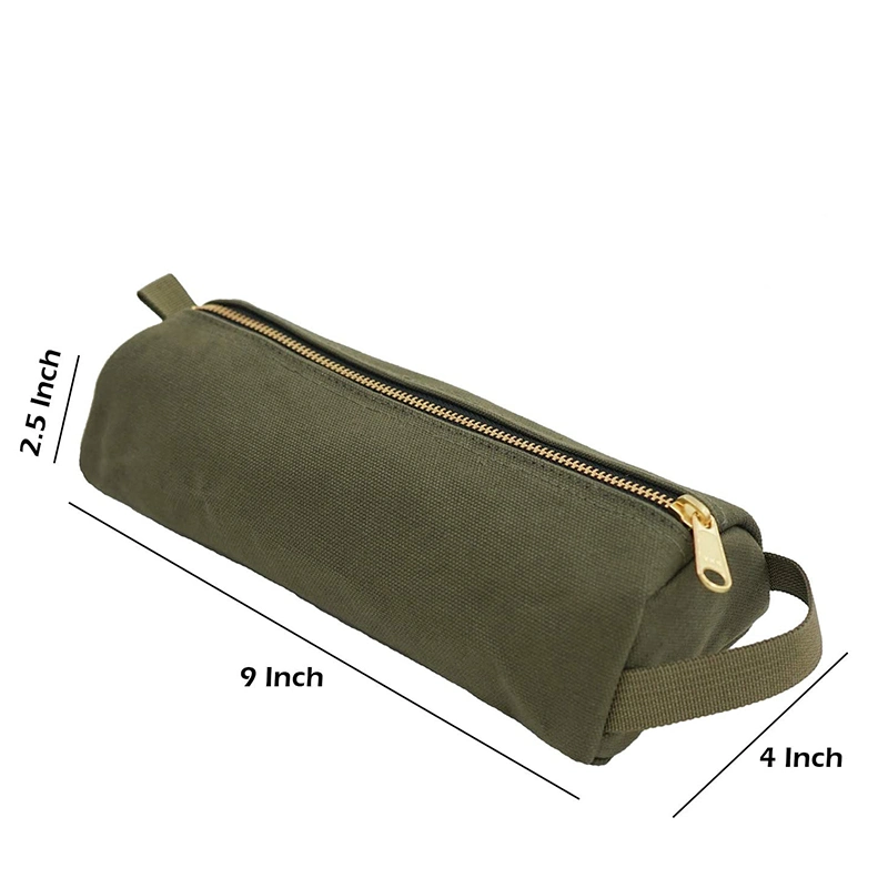 Custom Heavy Duty Tactical Organizer Canvas Small Tool Pouch Bag Zipper Tool Bags