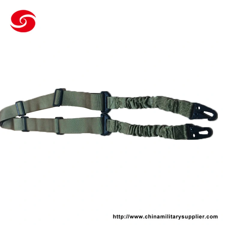 Tactical Hunting Two Point Adjustable Leather Gun Sling Army Carrier