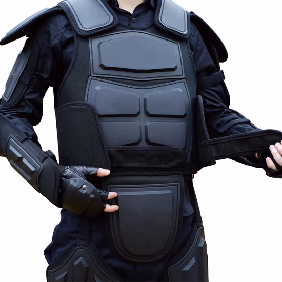 Full Tactical Police Body Protective Anti Riot Armor Suit Emergency Survival