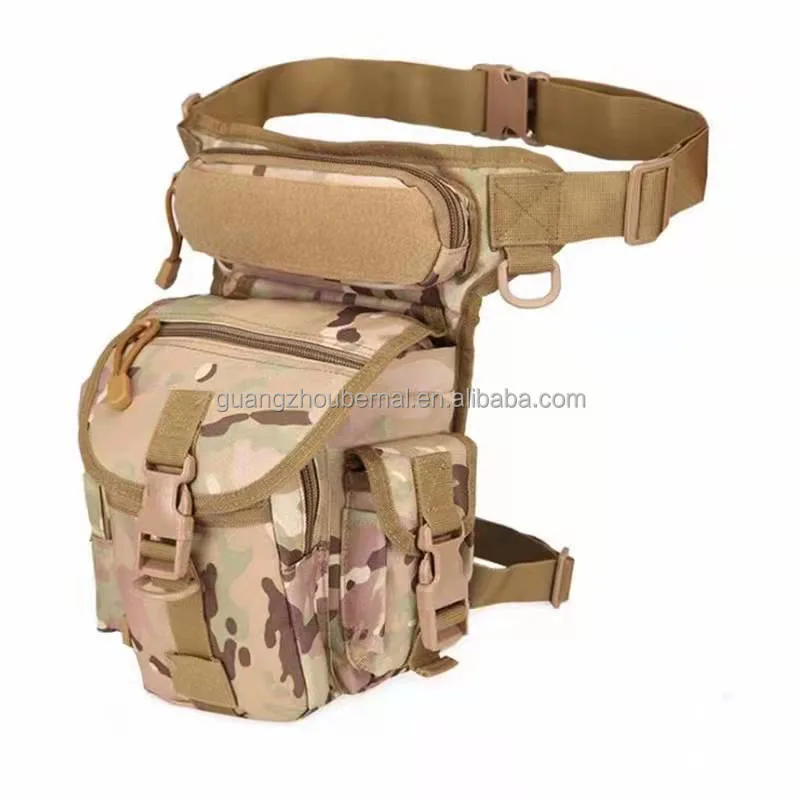 Waterproof Outdoors Camouflage Hunting Waist Belt Hip Motorcycle Tactical Thigh Leg Bag Waist Bag Leg Bag