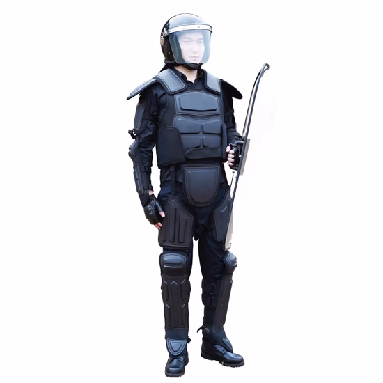 Traje completo de proteção corporal tático policial antimotim para sobrevivência de emergência