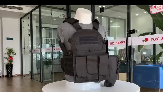 Colete militar tático à prova de bala preto leve PE Kevlar oculto