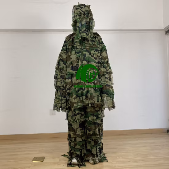 4 peças camuflagem tático caça floresta floresta ghillie terno ghillie