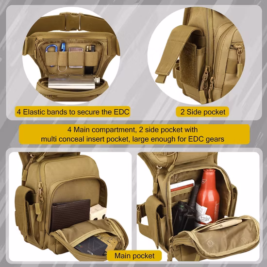 Bolsa multifuncional para uso externo, bolsa de cintura para motocicleta, bolsa tática para uso externo