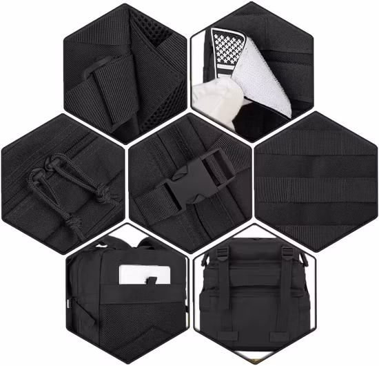 Mochila tática à prova d'água 1000d Molle Trekking Pesca Caça Escalada Mochila de acampamento ao ar livre